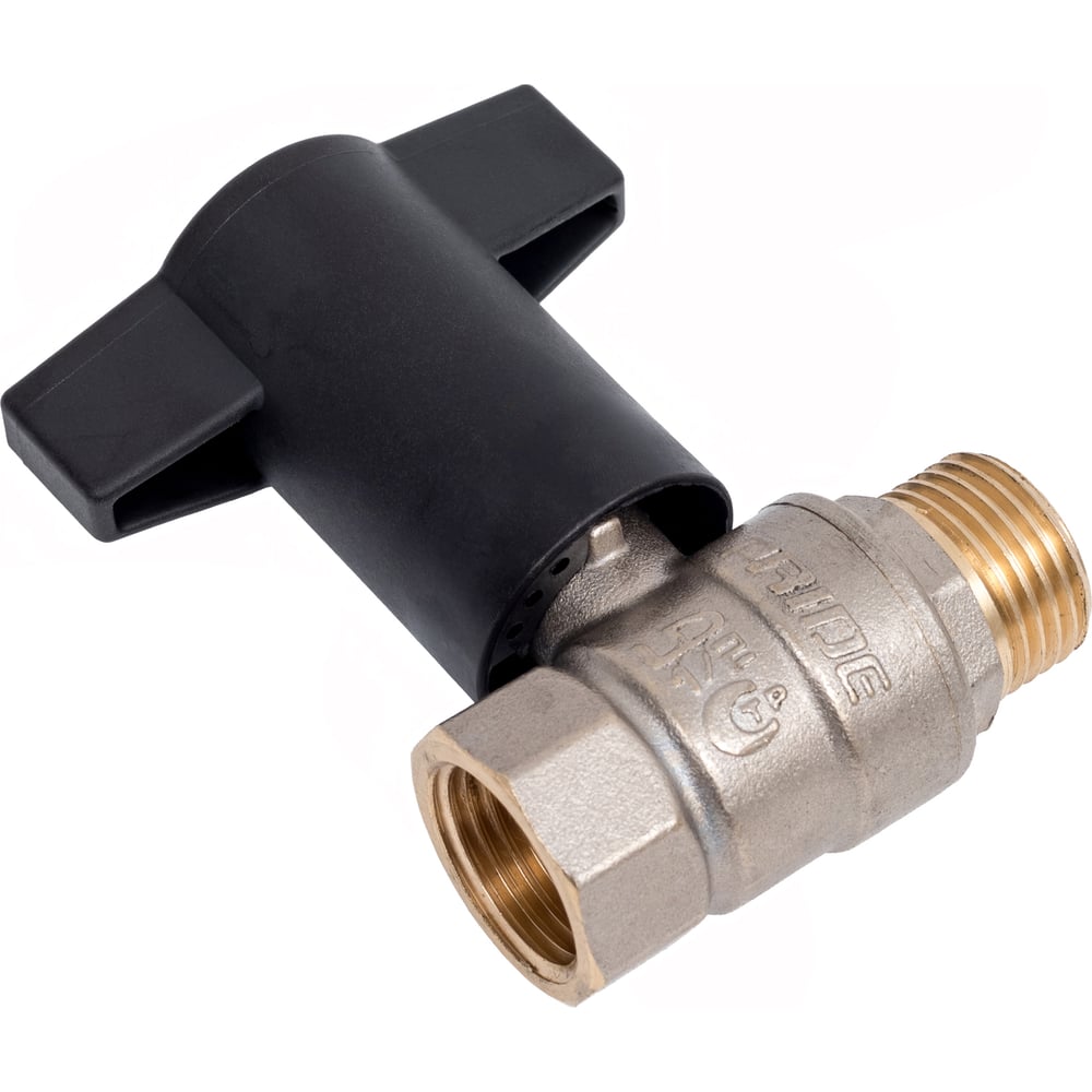 Изображение товара Латунный шаровой кран LD Pride Ду15 Ру40 с бабочкой для воды