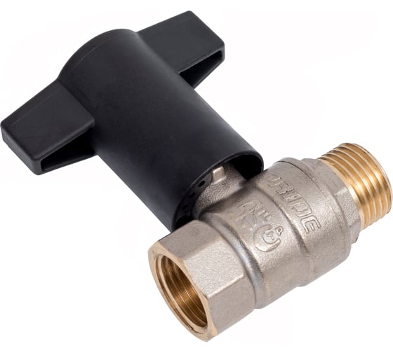 Изображение товара Кран шаровой латунный LD Pride 47.15.В-Н.ТР Ду 15 Ру 40 Т-рукоятка (Red + Blue) LD 47.342.15 RB