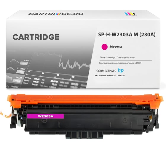 Изображение товара Картридж Solution print SP W2303A (230A) для HP (пурпурный, с чипом, 1800 стр.) 357361