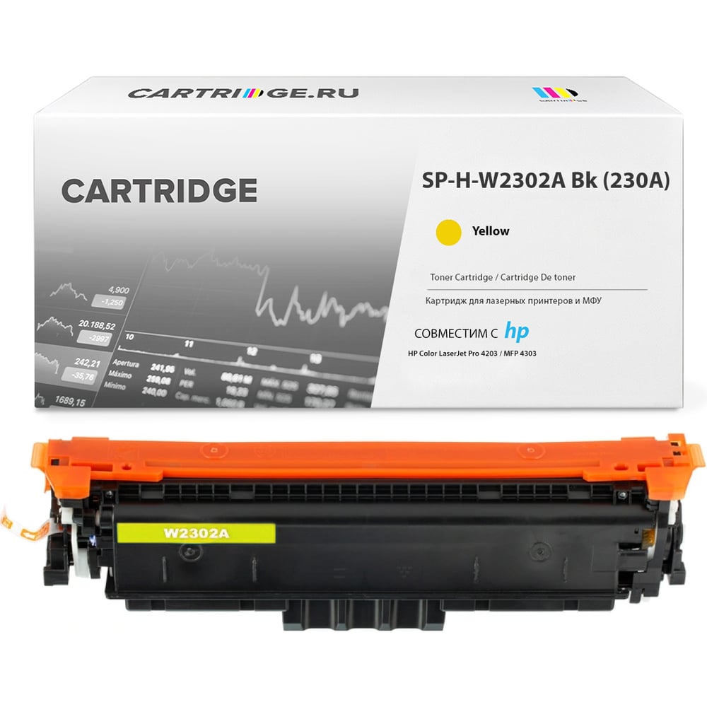 Изображение товара Картридж Solution print SP W2302A (230A) для HP (желтый, с чипом, 1800 стр.) 357360