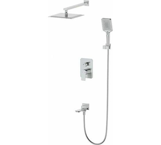 Изображение товара Душевая система встраиваемая Wonzon & Woghand DIAMOND брашированный никель WW-88939011-BN