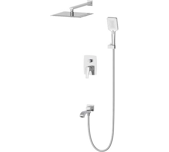 Изображение товара Душевая система встраиваемая Wonzon & Woghand FLEX брашированный никель WW-88939072-BN