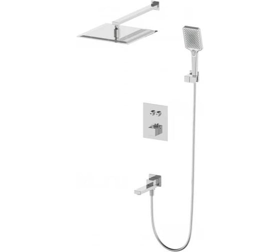 Изображение товара Душевая система Wonzon & Woghand с термостатом встраиваемая, брашированный никель WW-88929003-BN