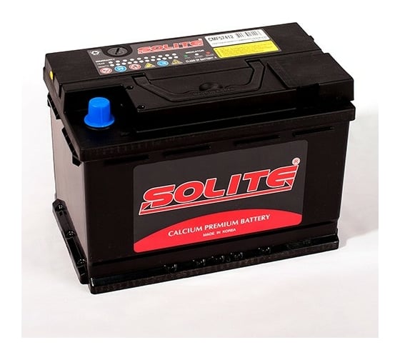 Изображение товара Аккумуляторная батарея SOLITE 6СТ62 277х174х190 мм, CMF57412, емкость 74 а/ч, ОП CMF57412