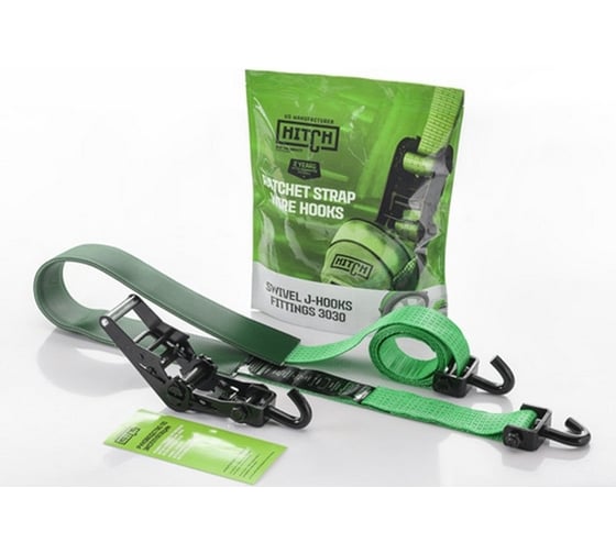 Изображение товара Стяжной автовозный ремень HITCH REGULAR 50 мм, 3 т, 3 м, контроллер 750 мм, J-крюки SZ068108