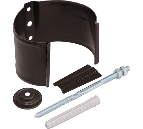 Изображение товара Кронштейн трубы на кирпич Grand Line GL PU 90мм RAL 8017 020243