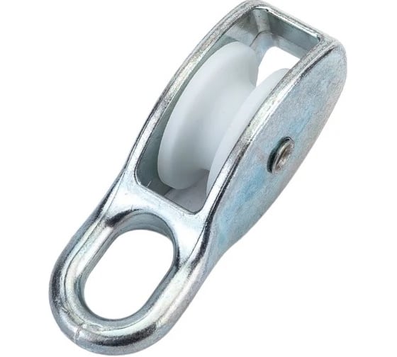 Изображение товара Блок одинарный ЦММ 25мм, с пластик роликом, max D троса 7мм, 10 шт 0Т-00016229