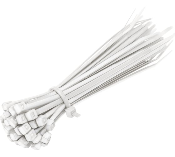 Изображение товара Кабельный хомут duwi нейлон 150x2,5 мм, белый, 25 шт. 30224 7