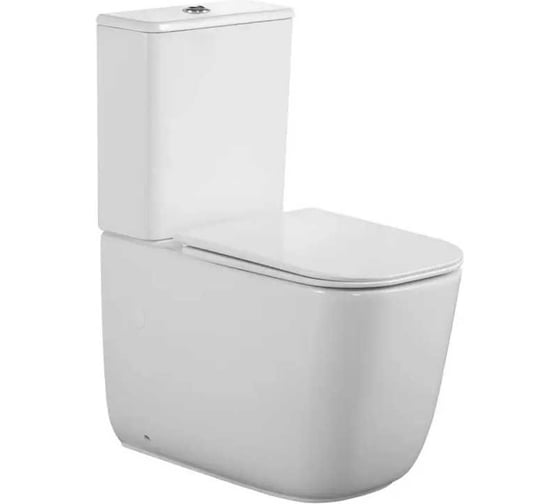 Изображение товара Унитаз-компакт напольный Cerutti SPA Ceruttispa ALVARO Tornado безободковый, сиденье микролифт 11089