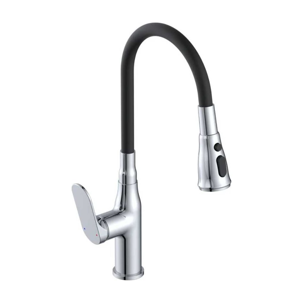 Изображение товара Смеситель для кухни ECONOCE 750 D35 EC0764 черный однорычажный с выдвижным изливом