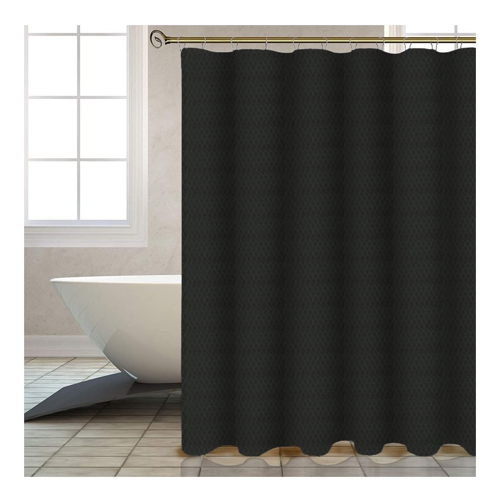 Изображение товара Шторка для ванной PERFECTO LINEA Harmony 180x180 см жемчужно-черная с 12 кольцами