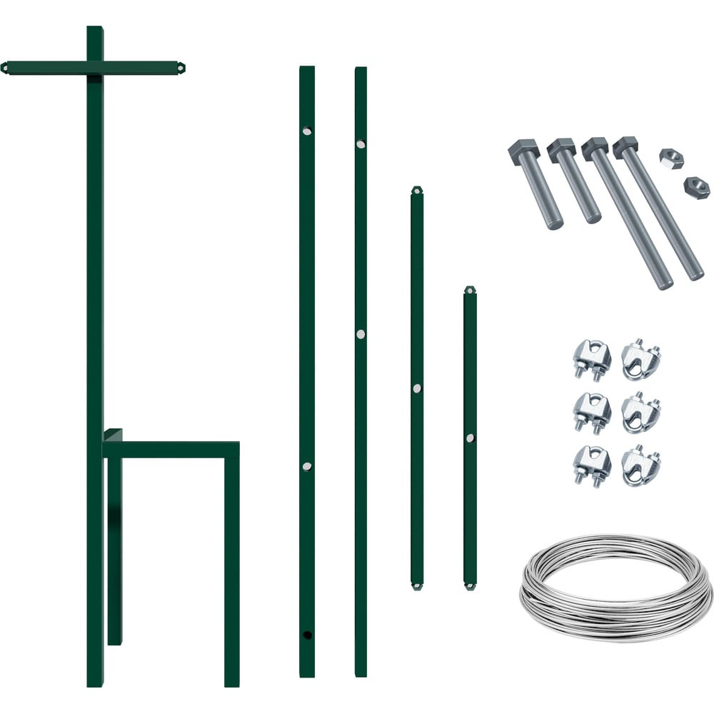 Изображение товара Шпалера садовая для растений Life Metall зеленая 2 штуки LM-S2.01z