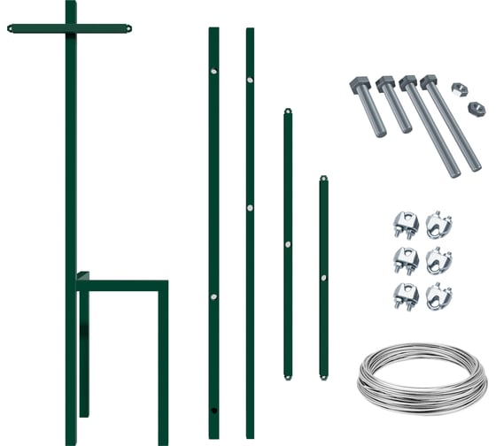 Изображение товара Шпалера садовая для растений Life Metall зеленая 2 штуки LM-S2.01z
