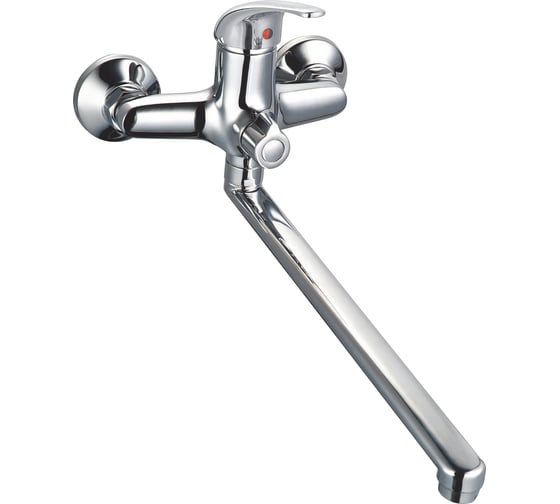 Изображение товара Смеситель для ванны RUSH с длинным поворотным изливом VRANGEL VR7114-51