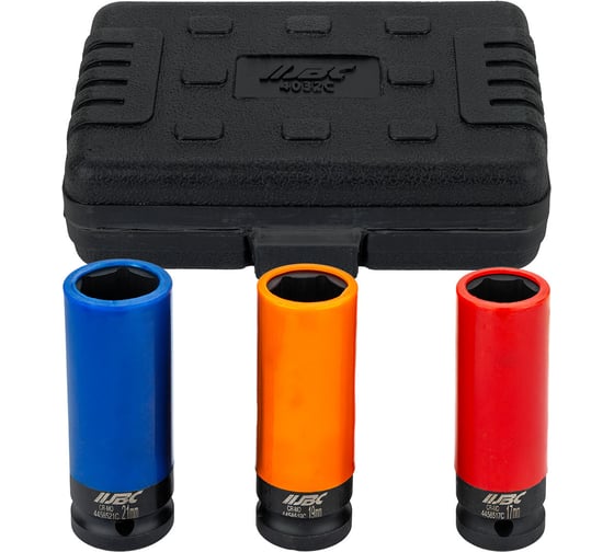 Изображение товара Головки ударные тонкостенные JBC набор 3 предмета, 1/2 (6 граней) JBC-4032C(65888)