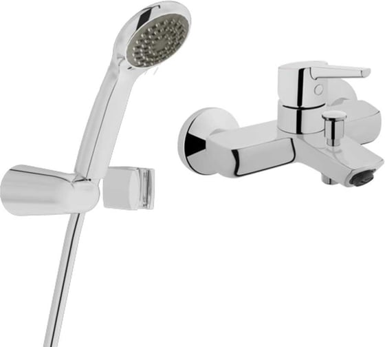 Изображение товара Сет 2-в-1 Vitra Stern смеситель для ванны + ручной душ 458655