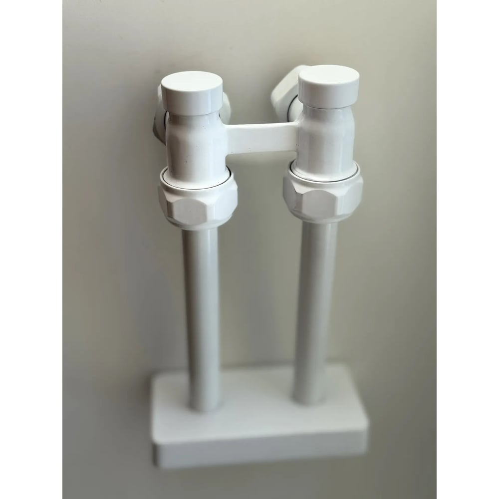 Изображение товара Узел подключения радиатора VIVALDO с евроконусами и трубками с чашкой белой AHRVDRPECWH