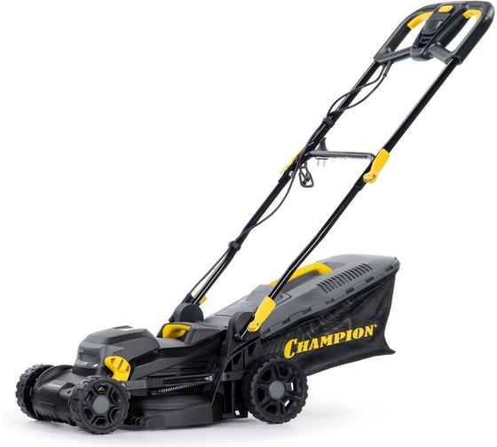 Изображение товара Газонокосилка CHAMPION эл. (1,4 кВт травосб. 35л ширина 340мм 20-70мм, 10,7кг) EM3414
