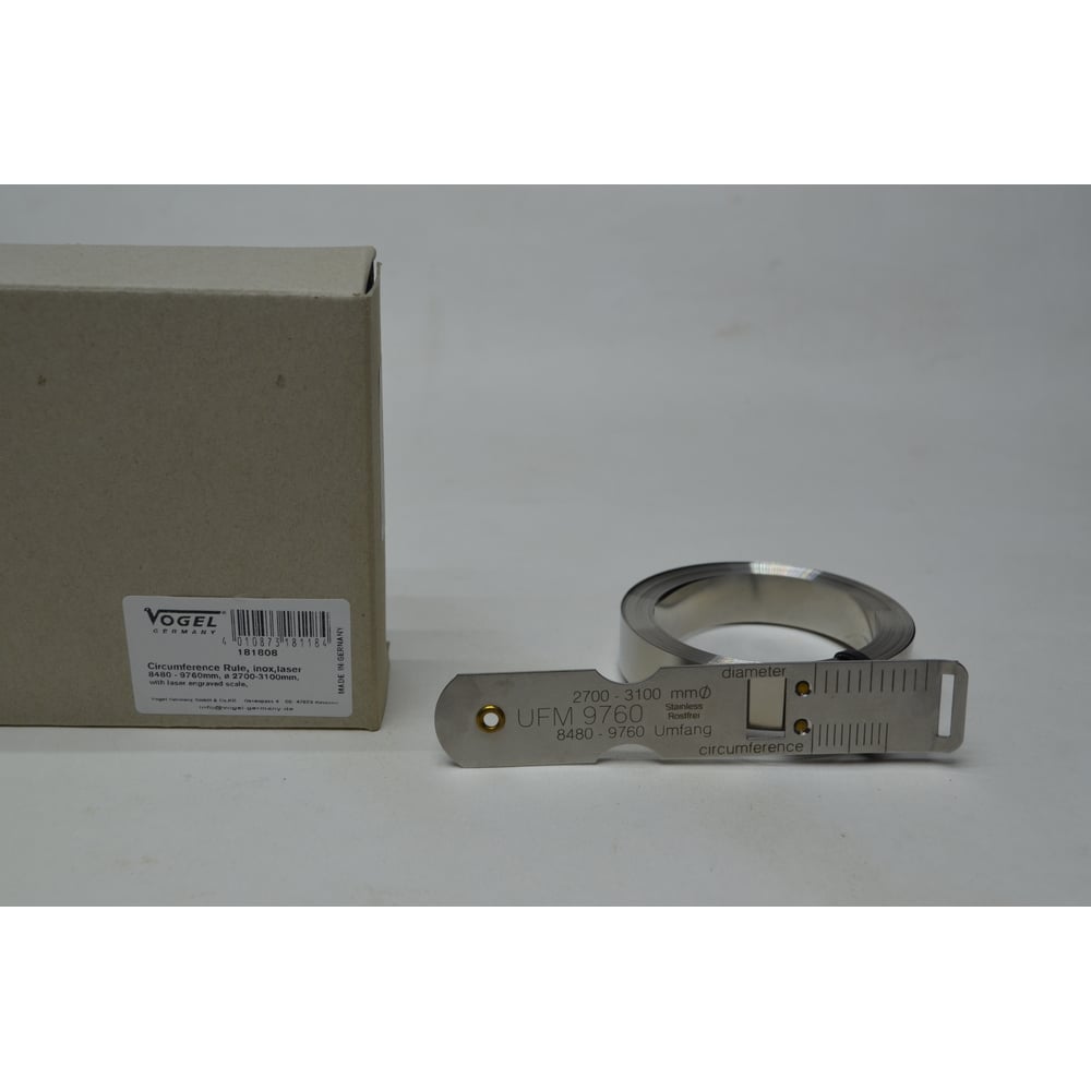 Изображение товара Линейки для измерения наружных диаметров Vogel 2700-3100 с лазерной гравировкой нержавеющая сталь