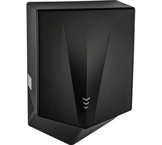 Изображение товара Сушилка для рук, модель "V-винблейд", 1300Вт, корпус из высокопрочного АБС пластика, цвет ЧЁРНЫЙ. GFmark 6855-B