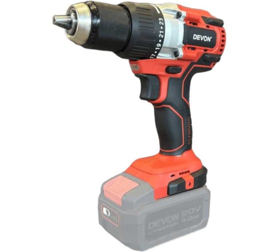 Изображение товара Аккумуляторный шуруповерт DEVON без аккумулятора и ЗУ 5282-Li-20