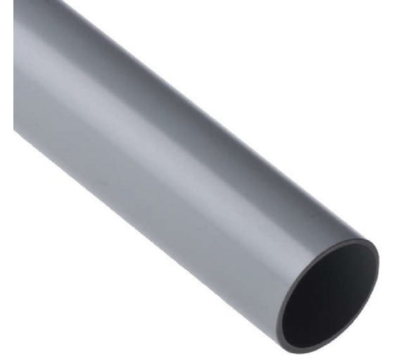 Изображение товара Труба AGIS гладкая ПВХ жесткая D40мм серый Profile 2 м 70.03.01.40.200