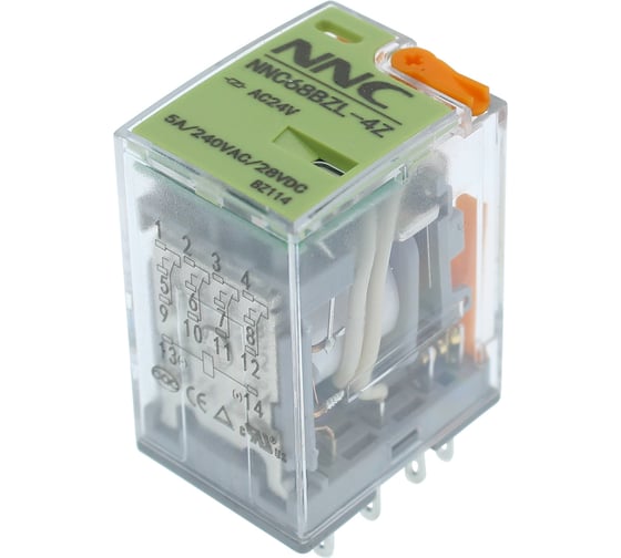 Изображение товара Реле NNC 68BZL-4Z-24VAC, 20 шт 9342