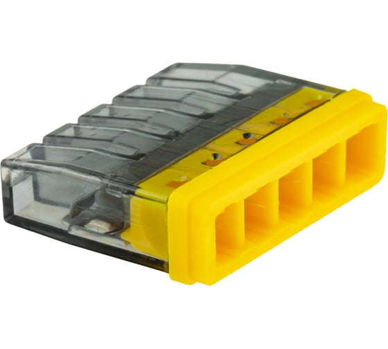 Изображение товара Монтажные клеммы duwi прозрачные СМК 772-205, 0,5-2,5мм2, прозрачная 5 шт. 26731 7