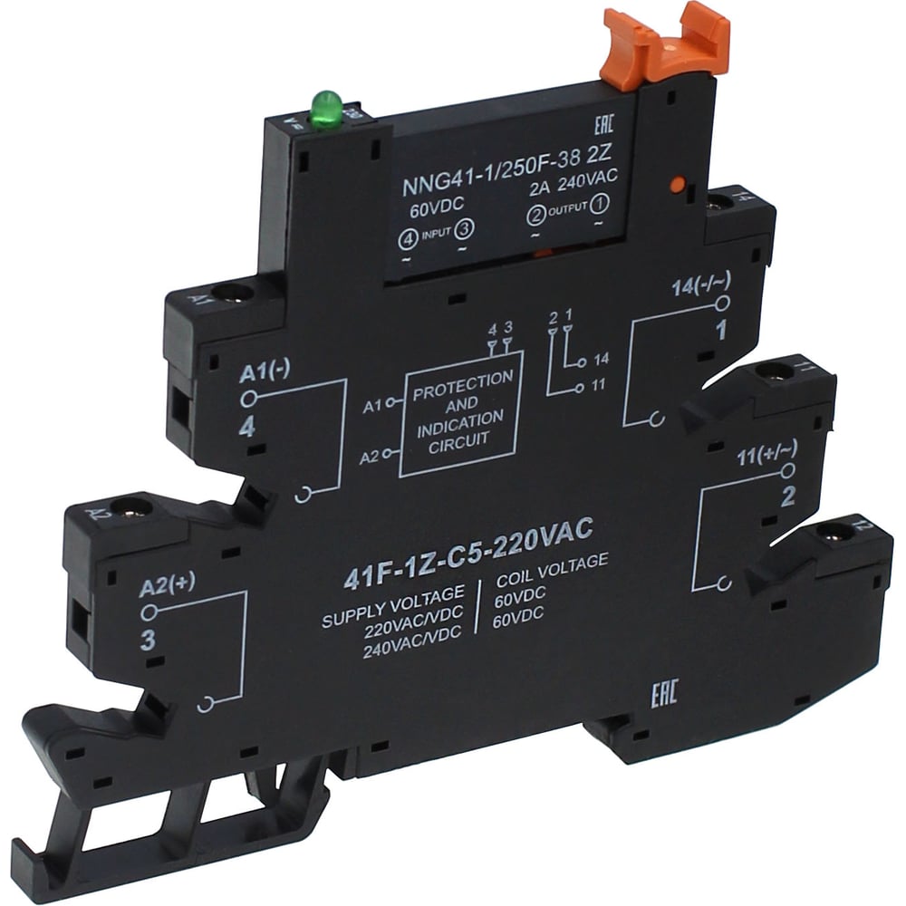 Изображение товара Интерфейсное твердотельное реле NNC NNG41-1/250F-38 1Z для промышленной автоматизации