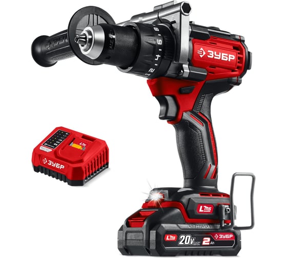 Изображение товара Бесщеточная ударная дрель-шуруповерт ЗУБР 20 В, 165 Н·м, 1 АКБ LMS (2 А·ч) ДБУ-165-21