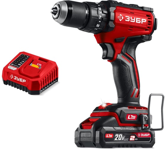 Изображение товара Бесщеточная ударная дрель-шуруповерт ЗУБР 20 В, 65 Н·м, 1 АКБ LMS (2 А·ч) ДБУ-65-21