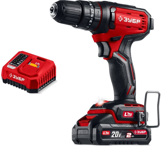 Изображение товара Ударная дрель-шуруповерт ЗУБР 20 В, 40 Н·м, 1 АКБ LMS (2 А·ч) ДШУ-40-21