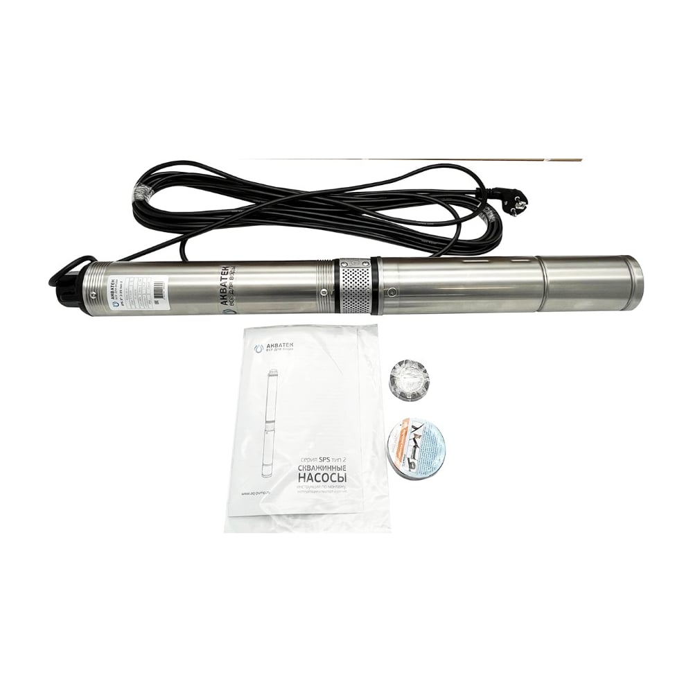 Изображение товара Скважинный насос Акватек SPS 2 3 3-65 с кабелем 30 м