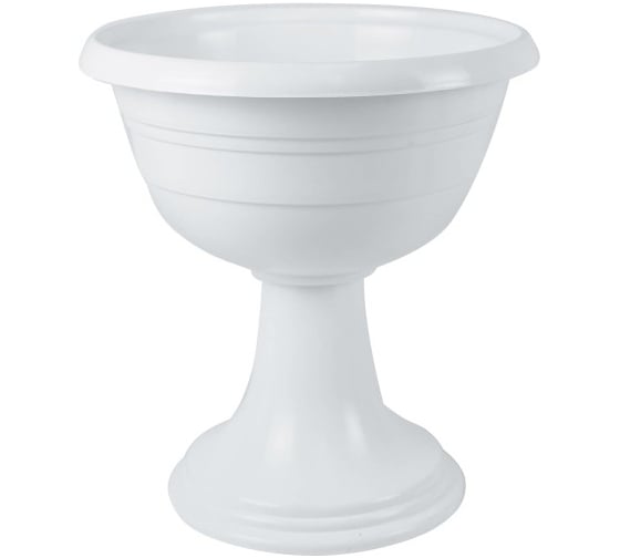 Изображение товара Кашпо-Вазон Тюльпан, d=300, h=335, 6 л, белый POLYAGRO 8067910