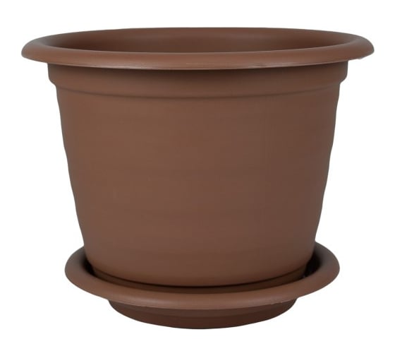 Изображение товара Кашпо Натура D 330 13л с поддоном, терракот POLYAGRO 8067745