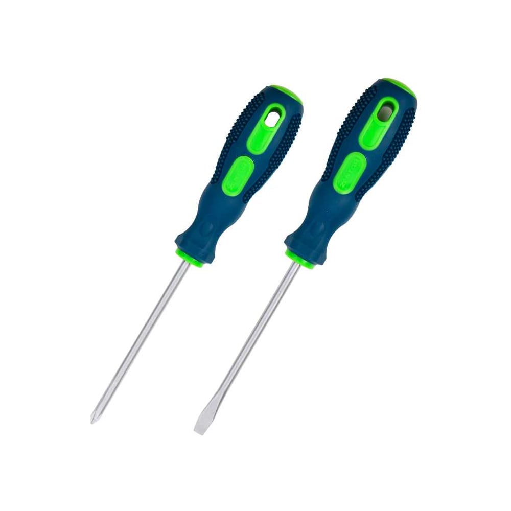 Изображение товара Набор отверток Zentor SL3*75, PH0*75, 2 шт, надежные с намагниченными наконечниками