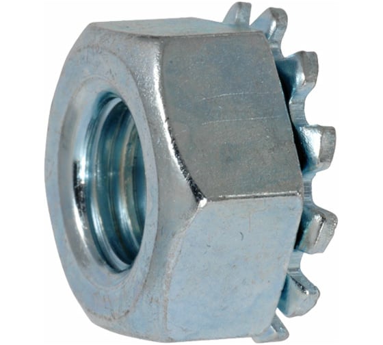 Изображение товара Гайка с ниспадающей зубчатой шайбой ЦКИ M6, 8, Ц, уп. 150 шт. 64080