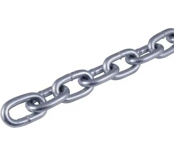 Изображение товара Цепь сварная ЦММ короткозвенная, оцинкованная, 12мм, 10м 0Т-00014635