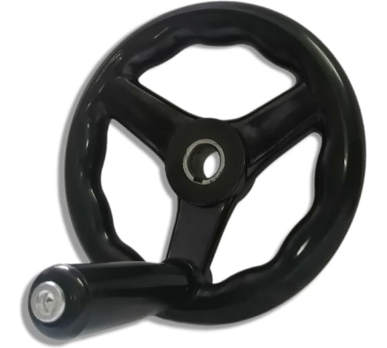 Изображение товара Бакелитовый маховик UnitMC 160х16 с ручкой 100301.4 160х16