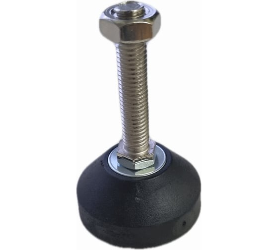 Изображение товара Винтовая регулируемая опора UnitMC 60хМ12х50 (основание PA66, винт сталь) 400202 60xM12x50