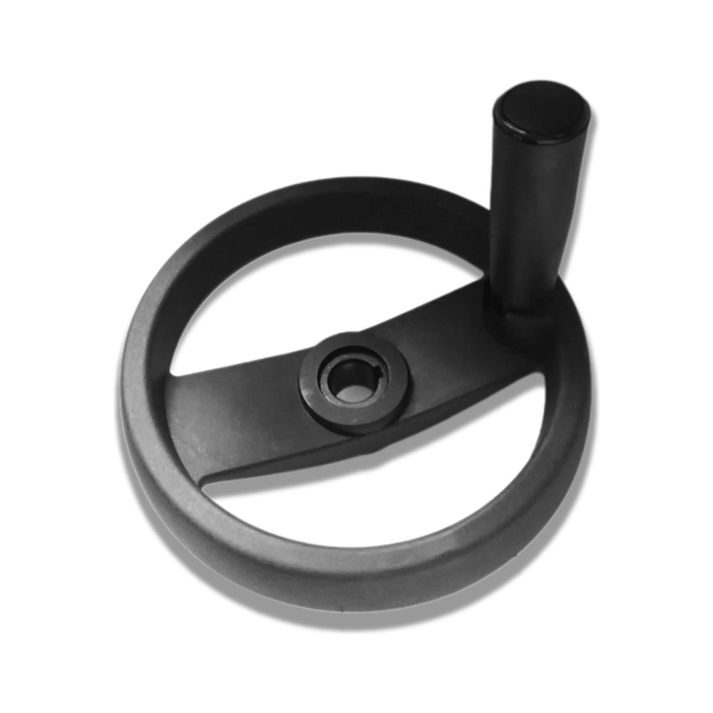 Изображение товара Пластиковый маховик UnitMC со складной ручкой 125х12 100302 12x125