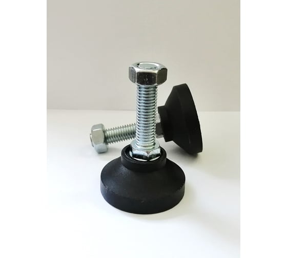 Изображение товара Винтовая регулируемая опора UnitMC 50хМ12х50 (основание PA66, винт сталь) 400202 50xM12x50