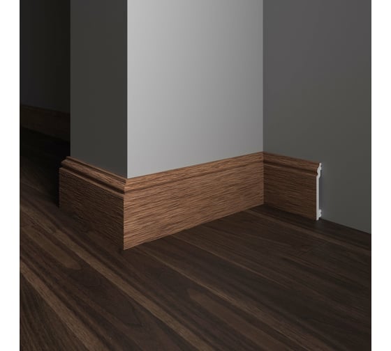 Изображение товара Напольный плинтус Decor-Dizayn ударопрочный влагостойкий цвет вишня 100Х16Х2400 мм 701-83SH