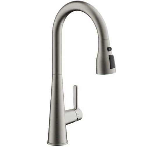 Изображение товара Смеситель для кухни BELZ выдвижной излив, нержавеющая сталь, никель B74816-6