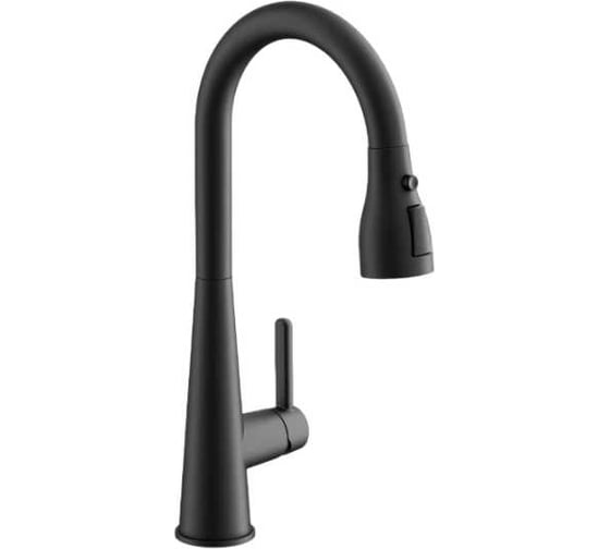 Изображение товара Смеситель для кухни BELZ выдвижной излив, нержавеющая сталь, черный B74816-7