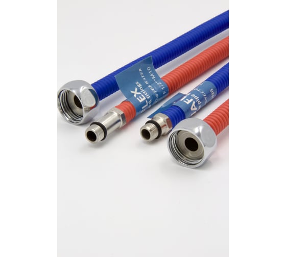 Изображение товара Гибкая подводка к смесителю AQUAFLEX 1/2 на М 10, 2 шт L-600