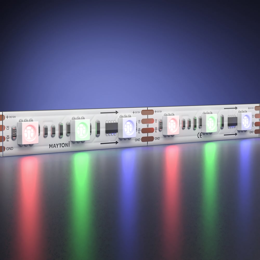 Изображение товара Светодиодная лента Maytoni 12В 5050 14,4Вт/м RGB 5м IP 68 201245