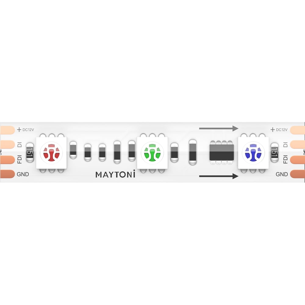 Изображение товара Светодиодная лента Maytoni 12В 5050 RGB 5м IP67 для внутреннего и уличного освещения