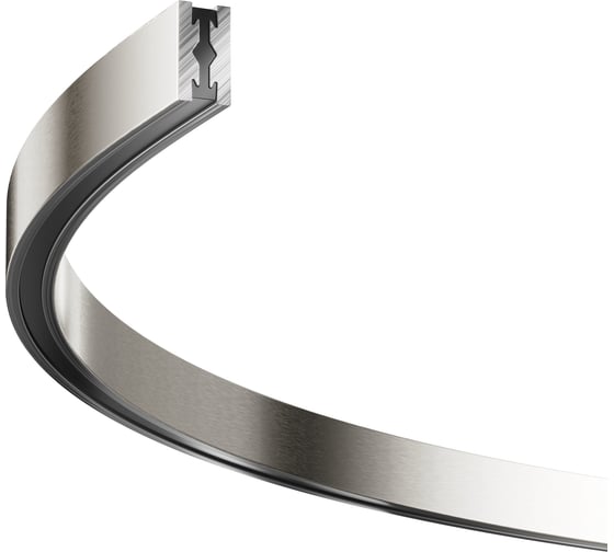 Изображение товара Шинопровод Maytoni полукруг 650мм Flarity платина TRX154-SR-D650-PT