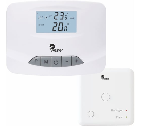 Изображение товара Термостат электронный программируемый Wester беспроводной RT15PRF 0-10-0120